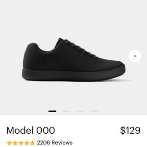 Atoms Shoes Mens 10.5 or Women’s 12 Black